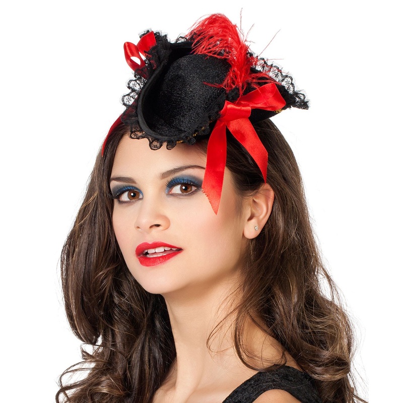 Fiery Francesca tricorn mini hat for women