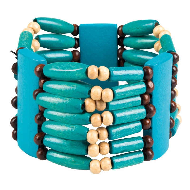 Indian beaded bracelet turquoise