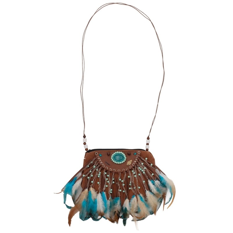 Indian feather handbag Kamali