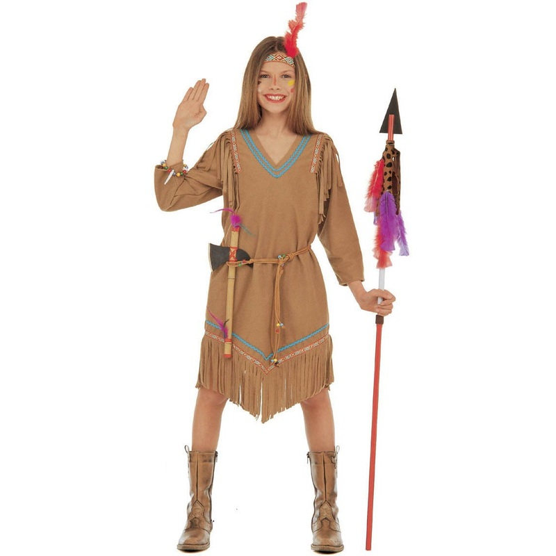 Indian Squaw Joanna child costume 128