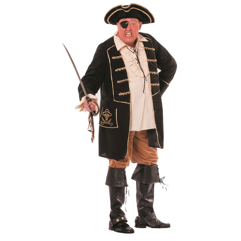 Pirate captain one-eye mens costume 50