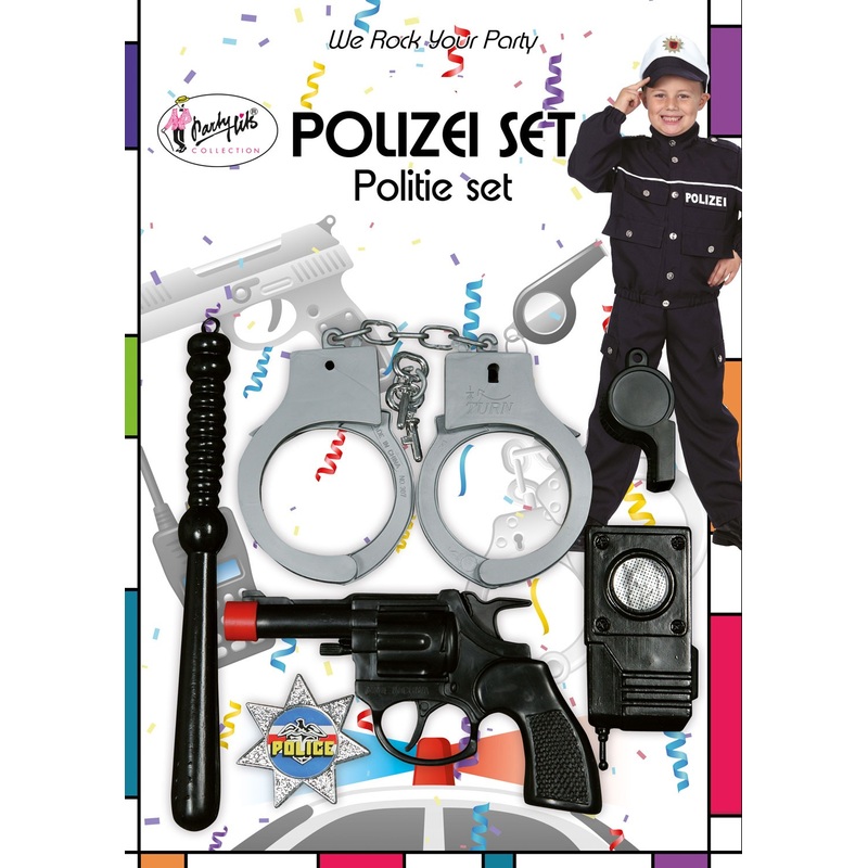 Police officer accessories set 6 pieces for children
