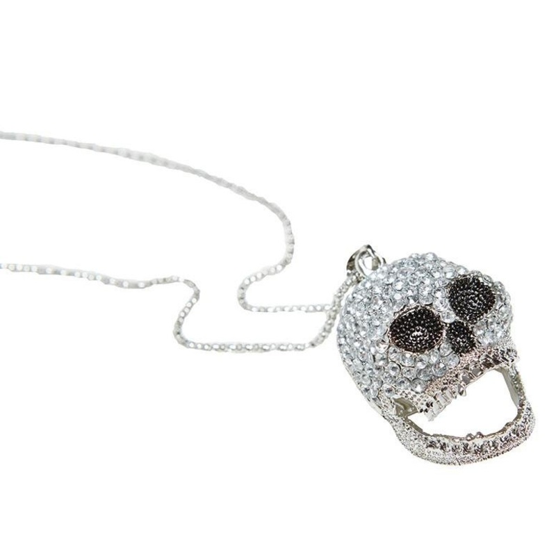 Rhinestone skull chain Sugarskull