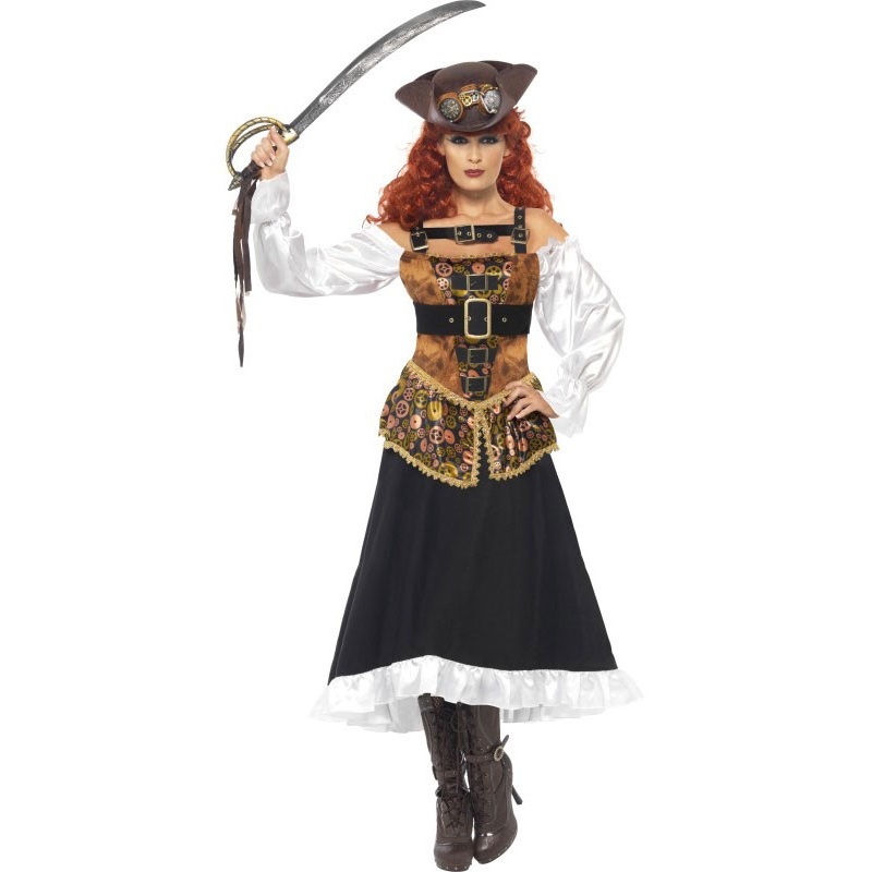 Steam punk pirate girl costume S