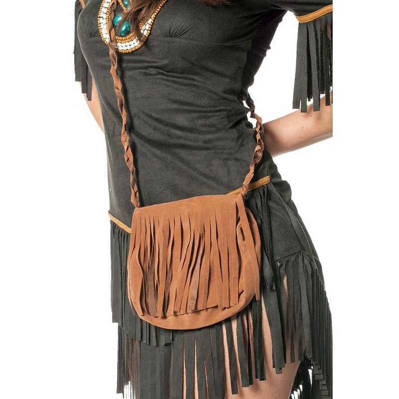 Suede fringed shoulder bag