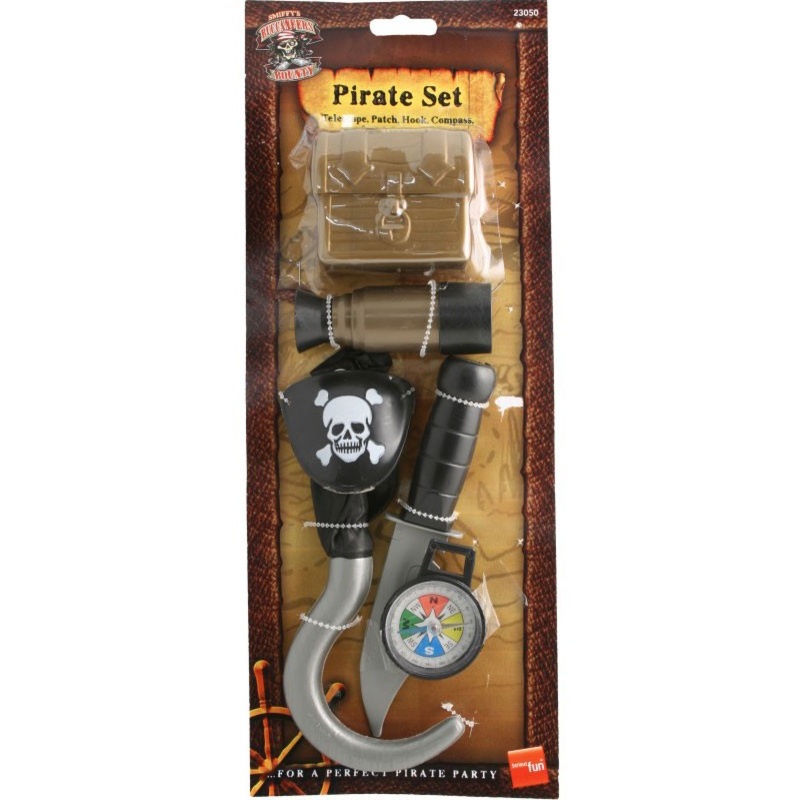 6-piece pirate accessory set