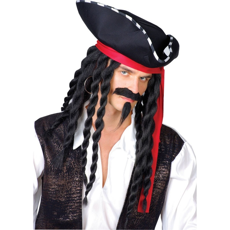 Barbarossa pirate wig with hat