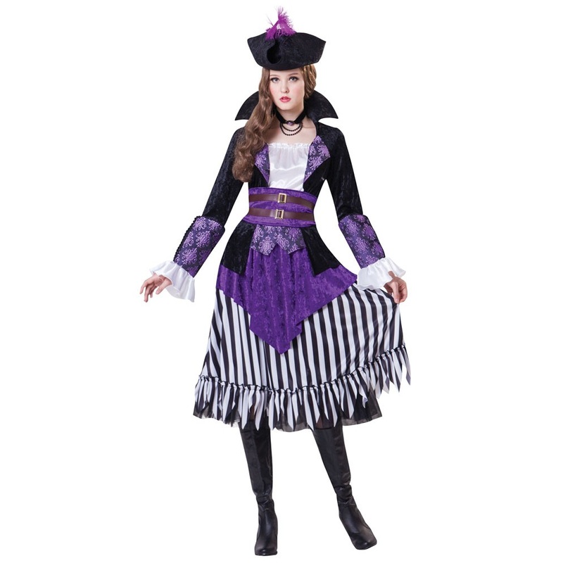 Baroque pirate queen ladies costume