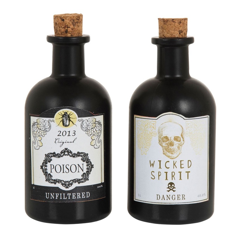 Black pirate poison bottle