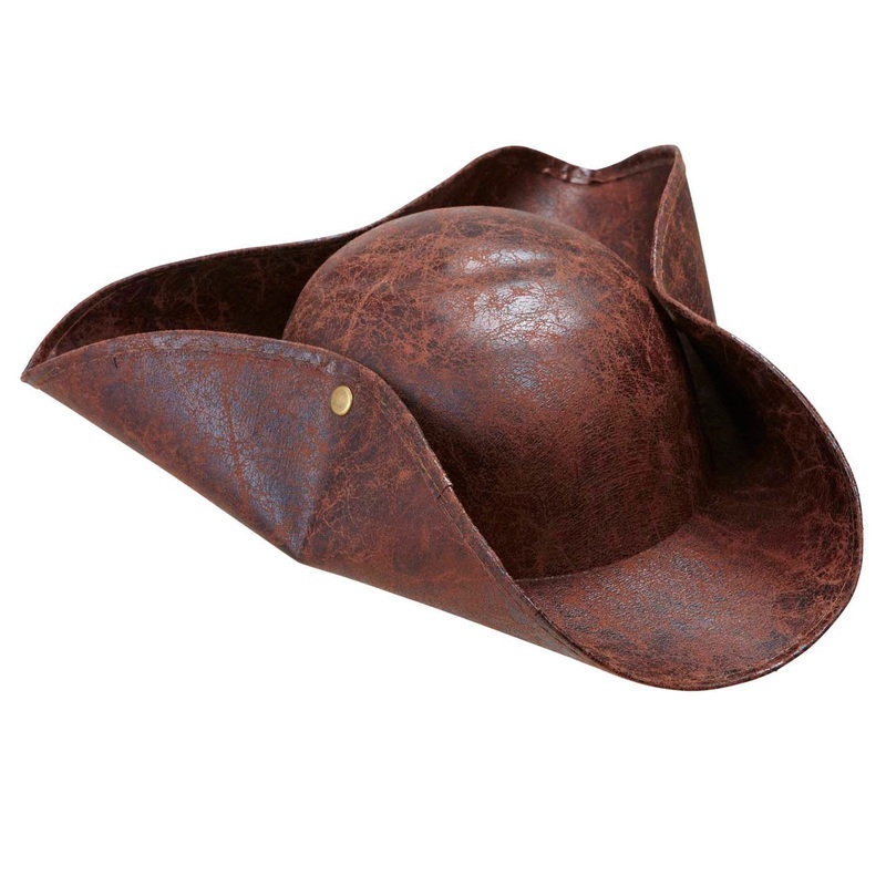 Brown pirate pirate hat