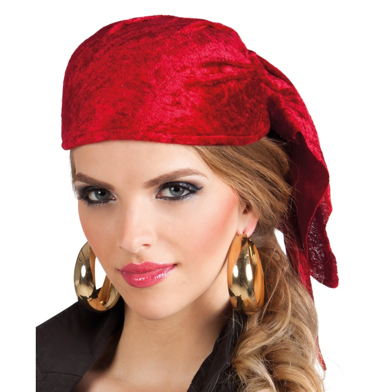 Buccaneer pirate bride cap red