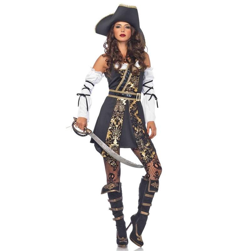 Deceptive pirate bride ladies costume S