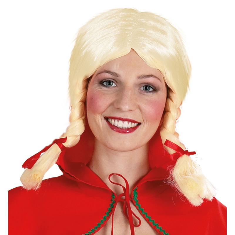 Gretchen pigtail wig blond