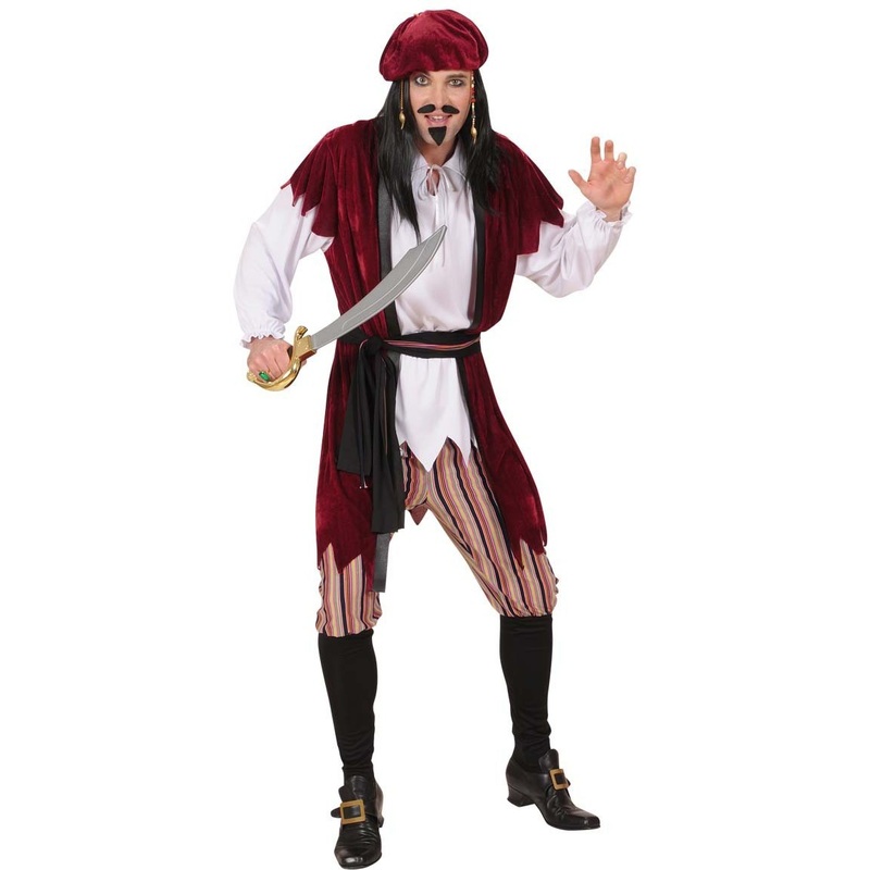 Horror of the oceans pirate costume for men S
