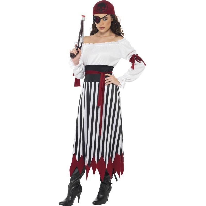 Notorious pirate bride costume S