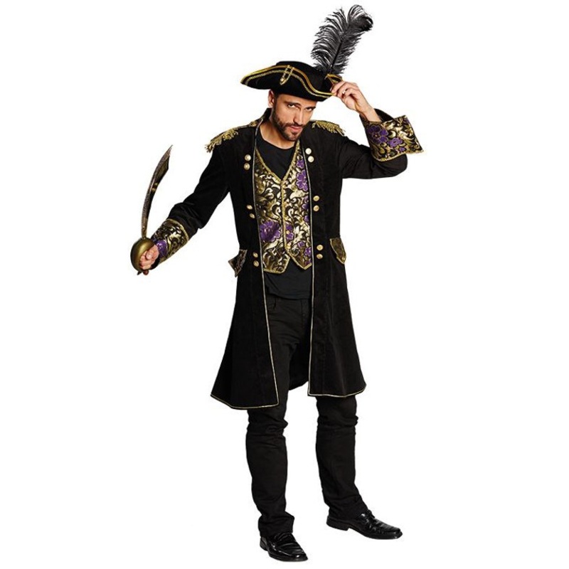 Pirate coat with integrated vest 50
