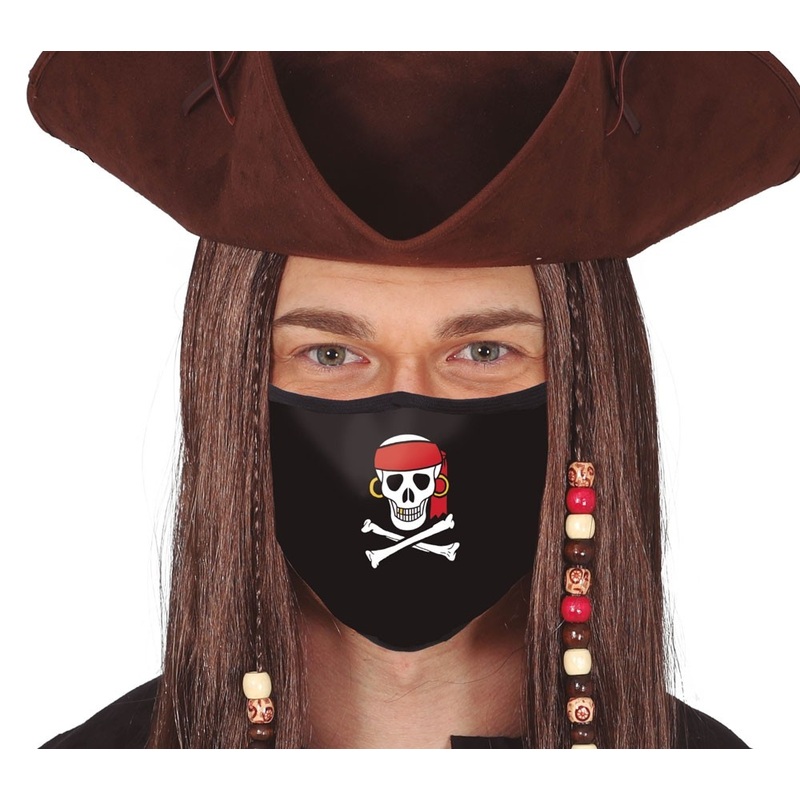 Pirate mouth and nose mask