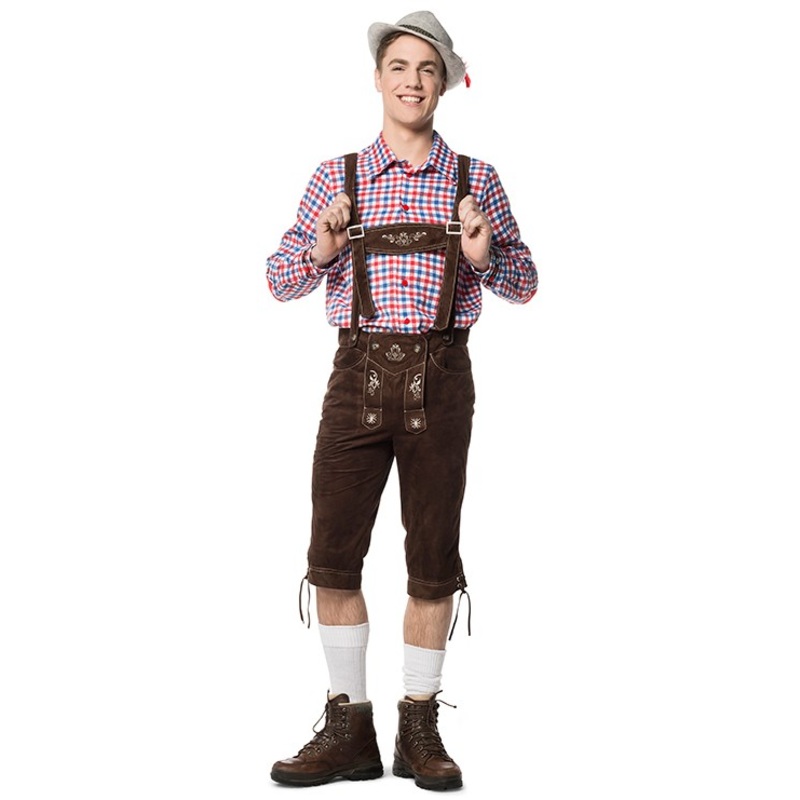 Trachten pants Schoki men's leather pants 46