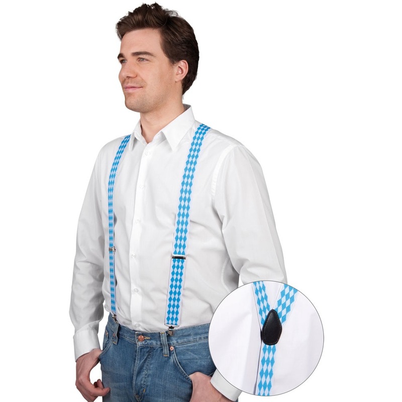 Bavarian blue suspenders
