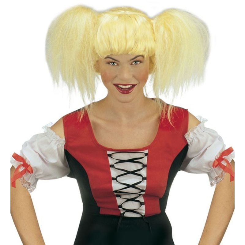 Blonde pony womens wig