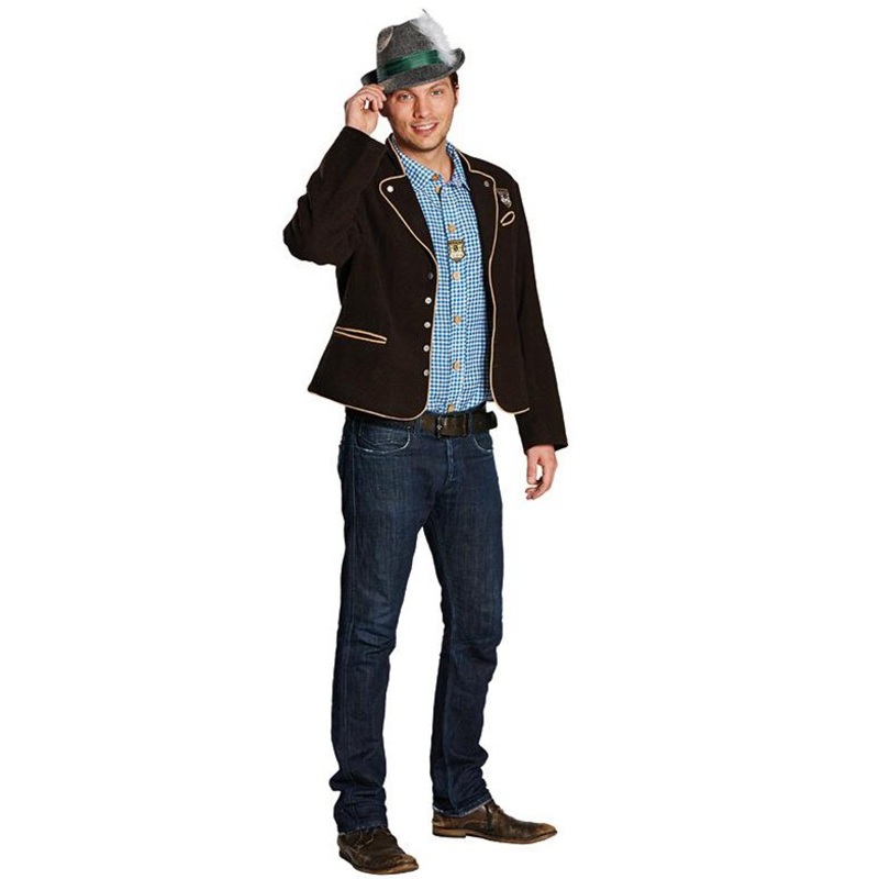 Brown traditional jacket Seppl for men 50