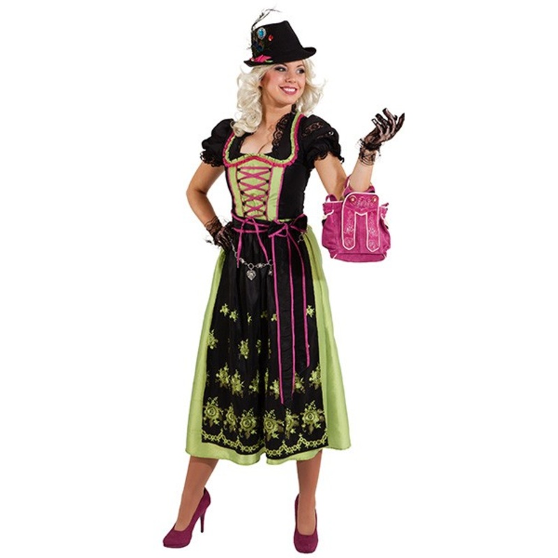 Dirndl Regina black-green-pink 38