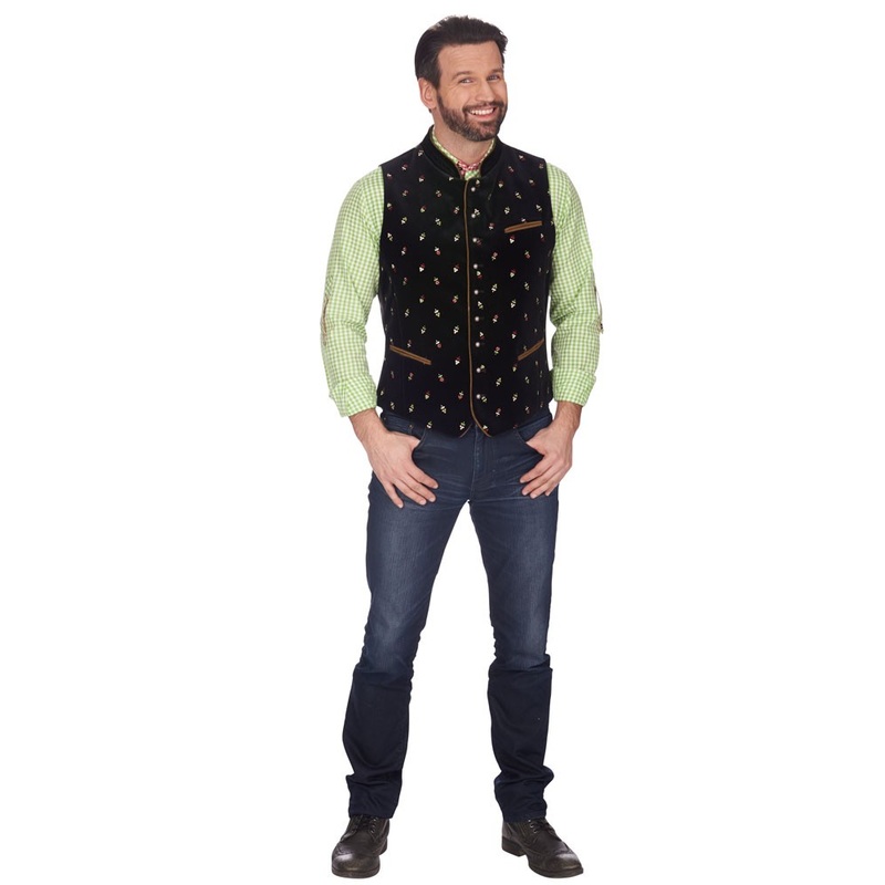 Floral men's traditional waistcoat 48
