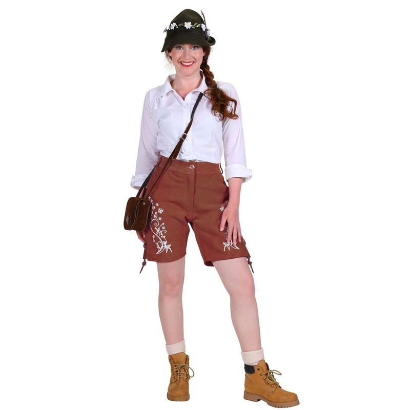 Lederhose Namika for women in light brown 36