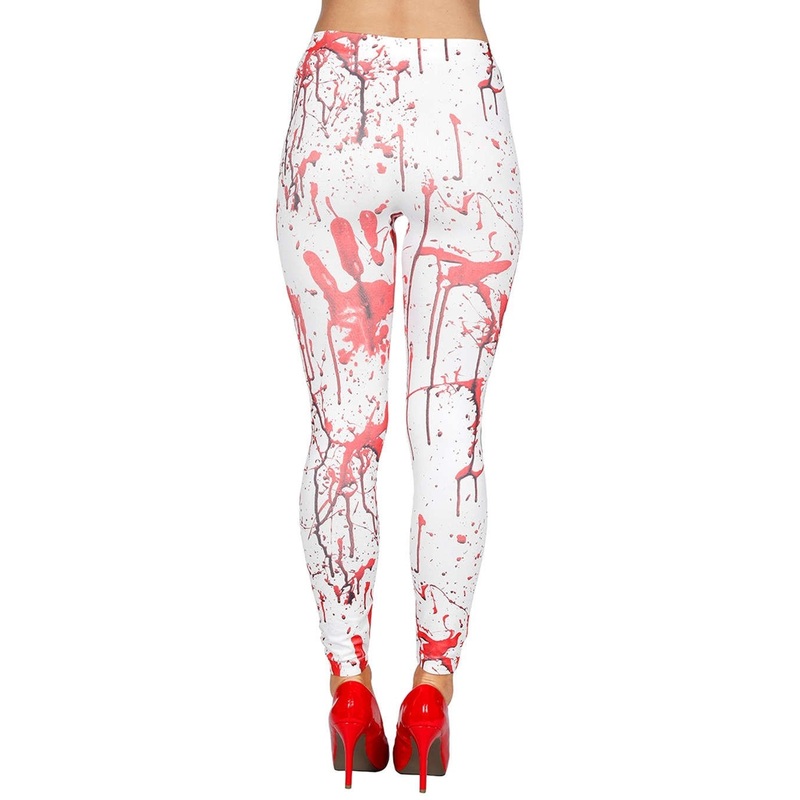 Scary bloodbath leggings for women