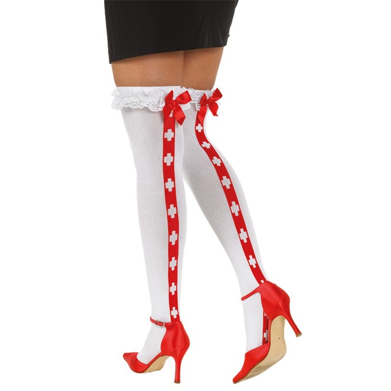 Sexy nurse overknee stockings