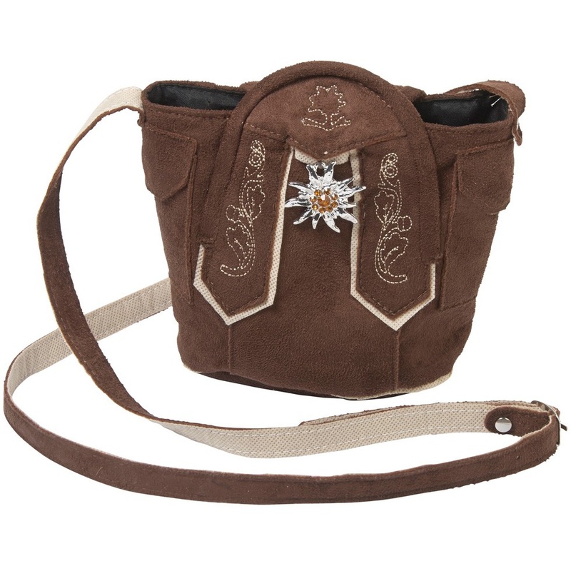 Trachten leather bag Edelweiss