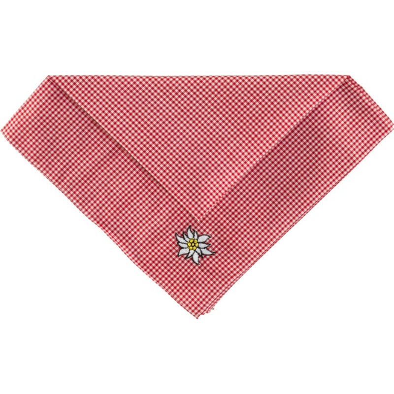 Trachten scarf with edelweiss