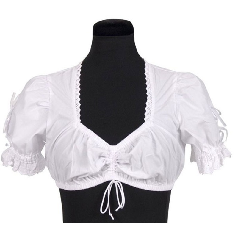 White dirndl blouse Chantal 36