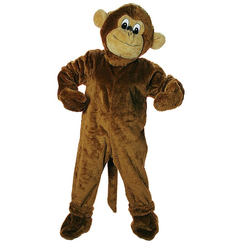 Big Head Monkey Costume Mascot Classic