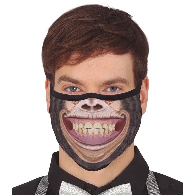 Chimpanzee mouth and nose mask