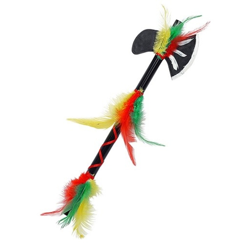 Colorful Indian feather ax 35cm