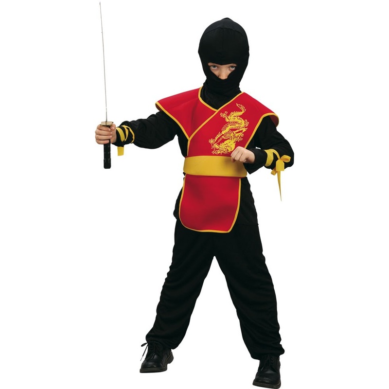 Dark ninja warrior child costume