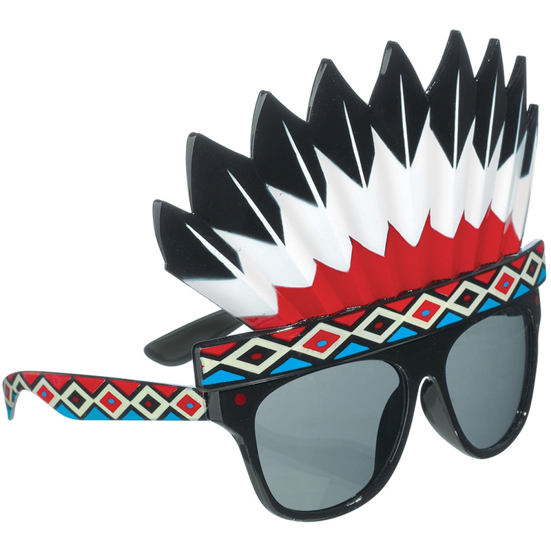 Fancy tinted Indian chief glasses