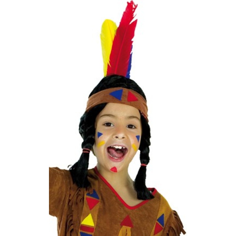 Headband Indian with feathers