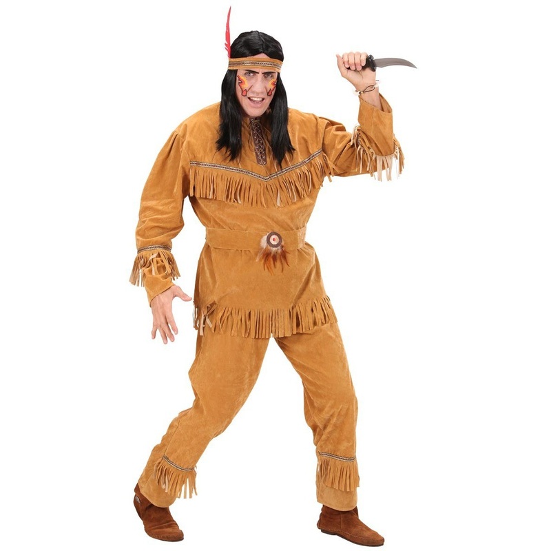 Indian warrior men's costume S
