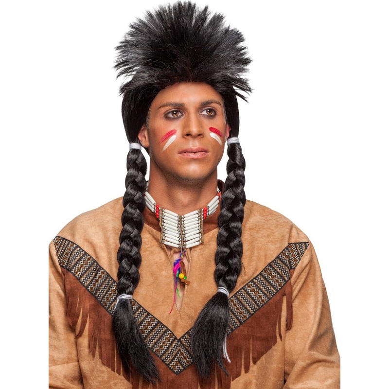 Iroquois Indian plait wig with Iroquois