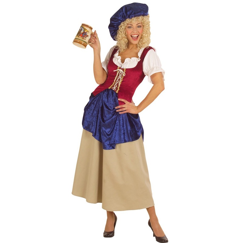 Medieval barmaid ladies costume S