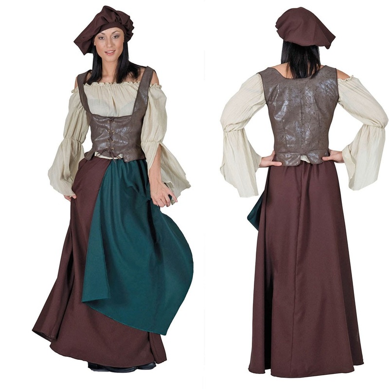Middle age peasant girl costume Ashley 36-38