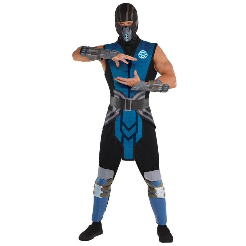 Mortal Kombat Sub Zero Costume Men's M-L