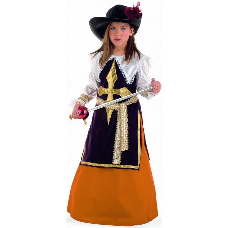 Musketeer Porthas costume for girls