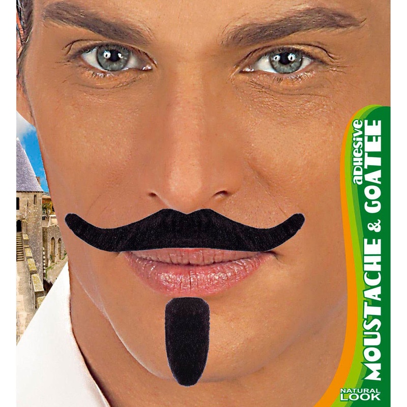 Mustache & goatee black