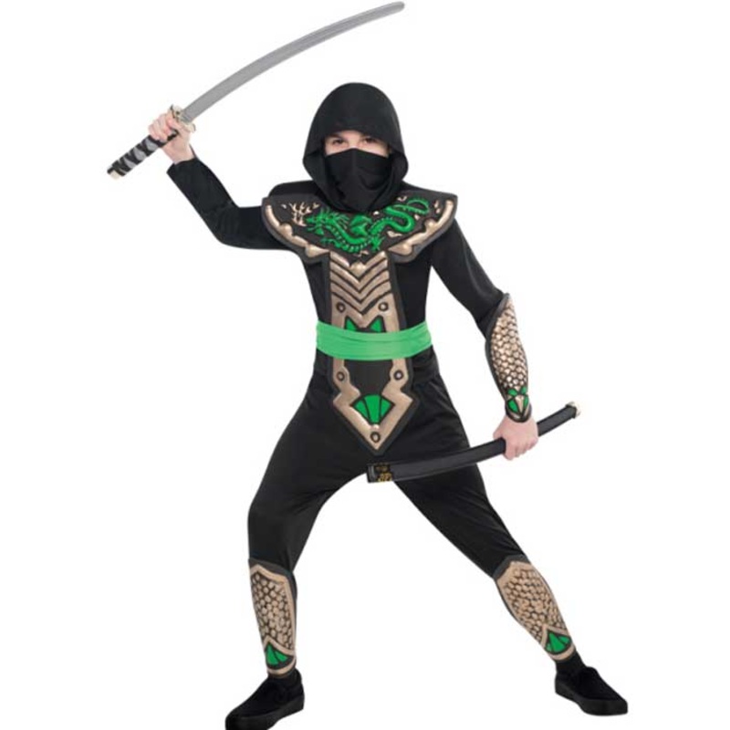 Ninja dragon warrior boy costume