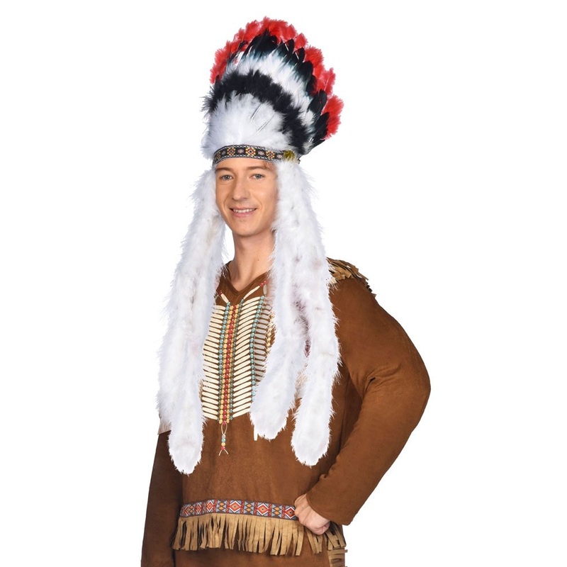 Opulent chief feather headdress