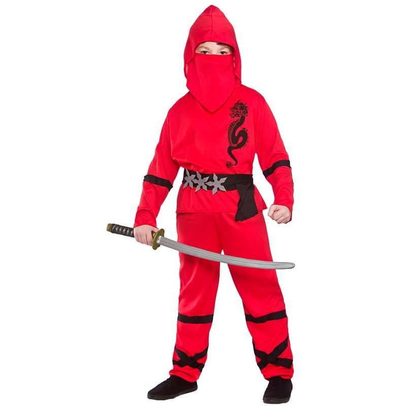 Red dragon fighter child costume S