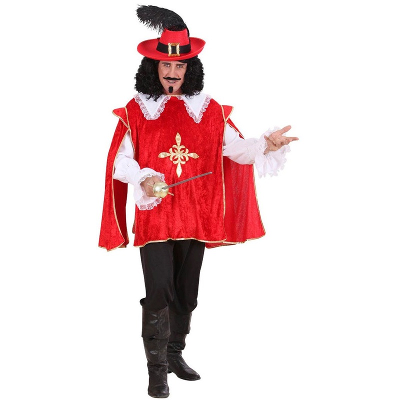 Red musketeer top Diego for men S